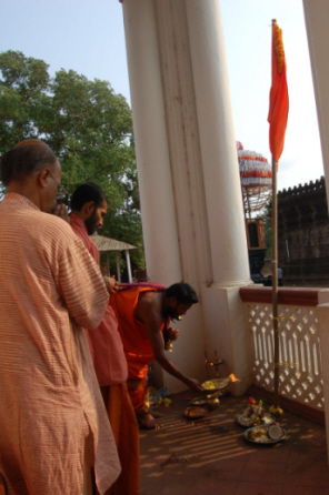 Inaguration of Rally with 'Dharmadhwaja' worship Inaguration of Rally with 'Dharmadhwaja' worship